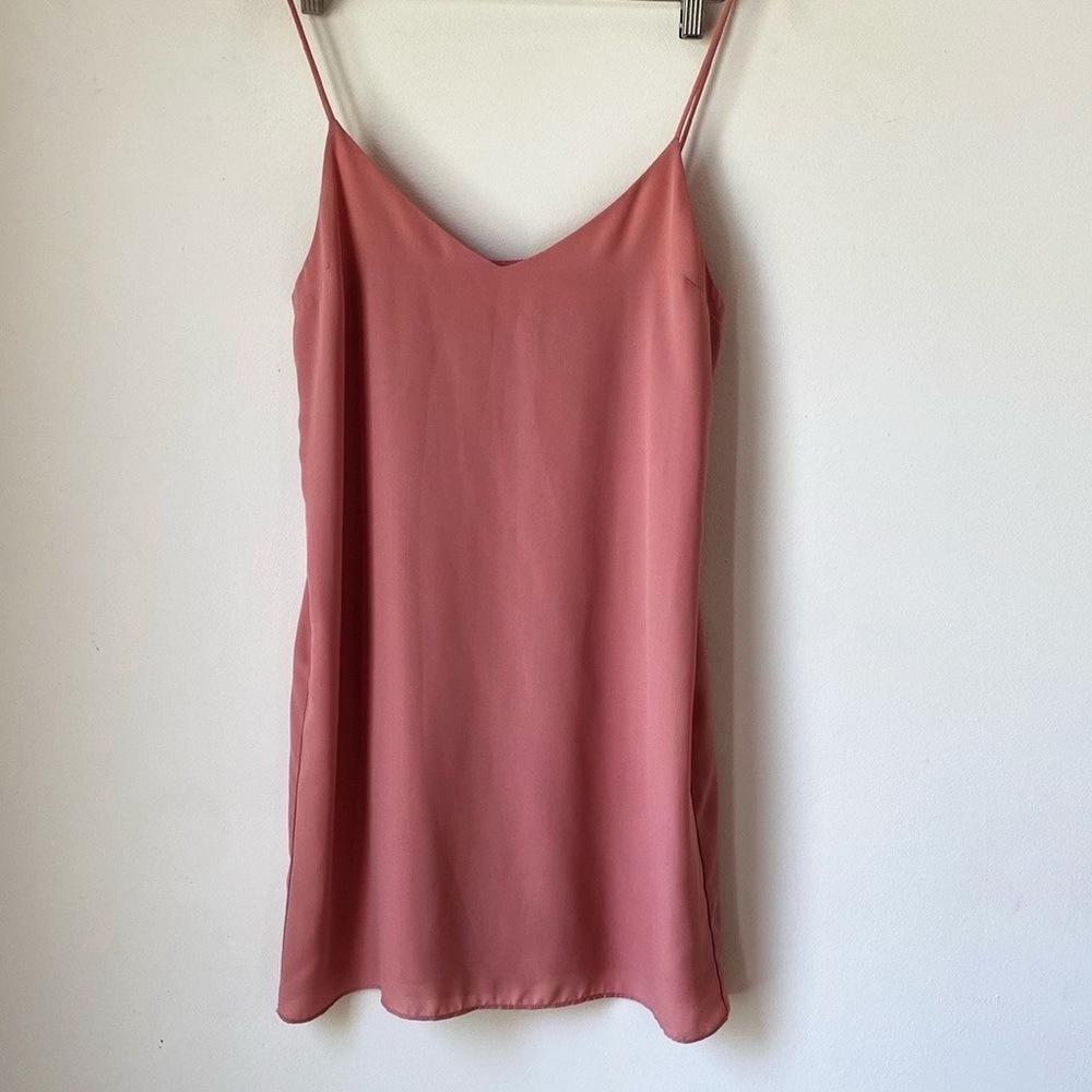 EVERLY Spaghetti Strap Slip Mini Dress S